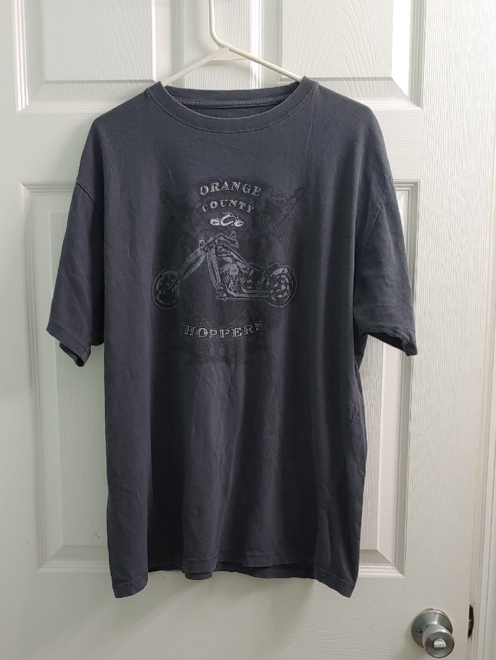 Vintage Y2K Orange County Choppers T Shirt Gray Heavy Cotton Unisex Size XL